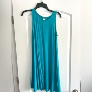 Teal sleeveless dress